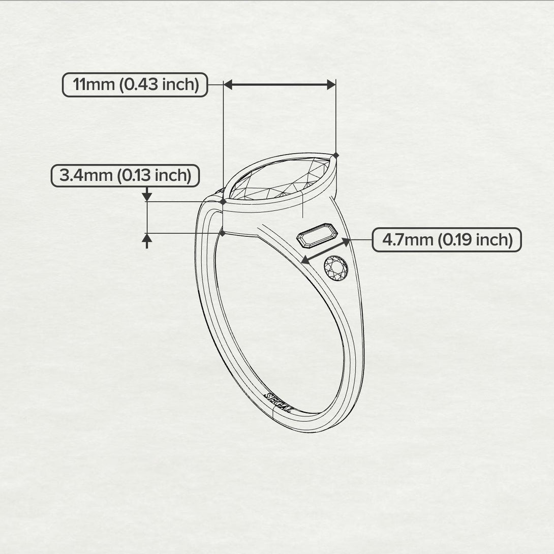 Marquise Bezel Diamond Ring - Juliana No. 54